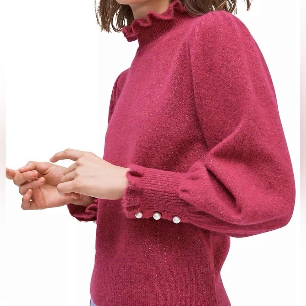 Kate Spade Pink Ruffle Sweater